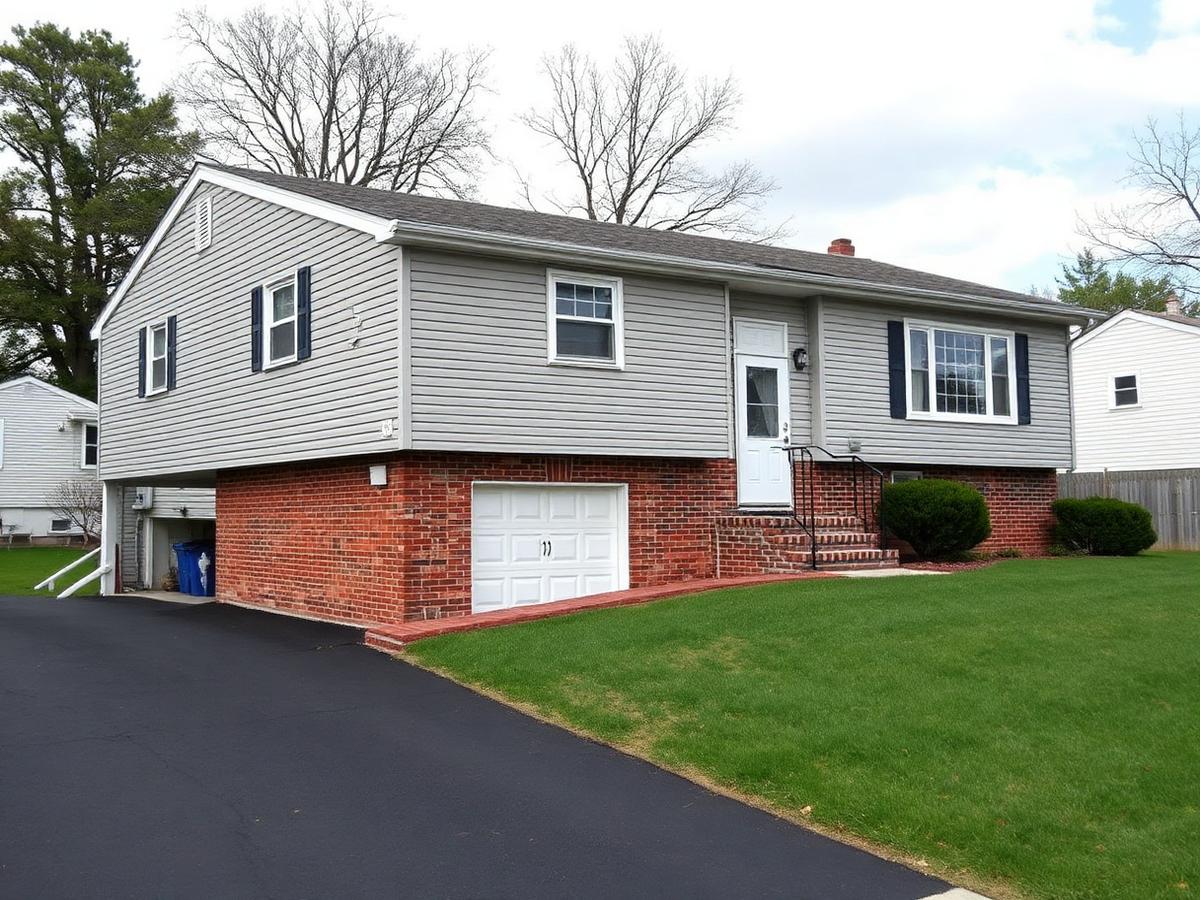 Raised ranch home with a garage under in Middletown, Orange County, New York
